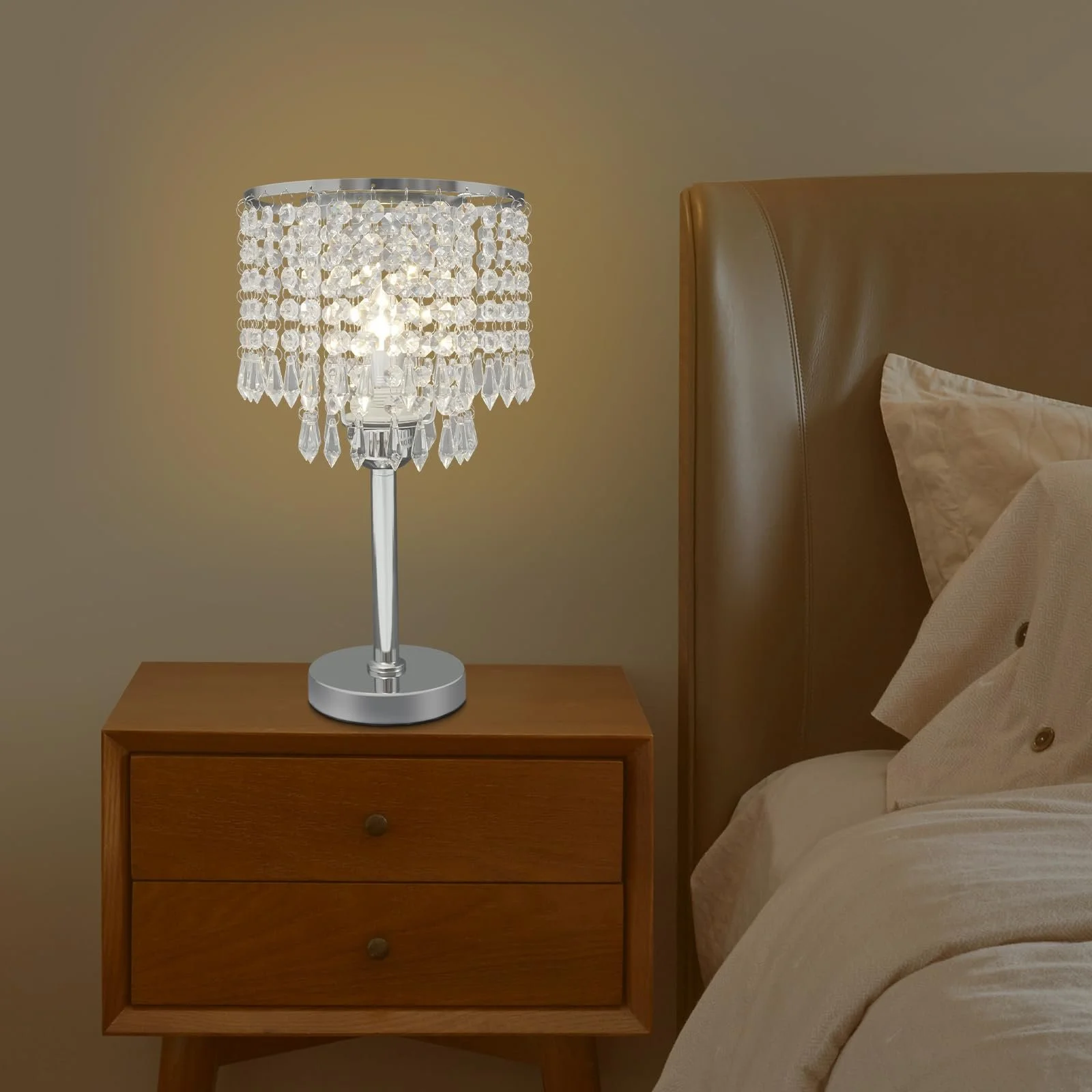 Настільна лампа 100 W Для підвіконня 22 x 22 x 29 см E27 (Срібляста), фото №6