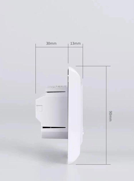 Терморегулятор Oshland М6 для теплого пола программируемый Белый 050695, фото №4