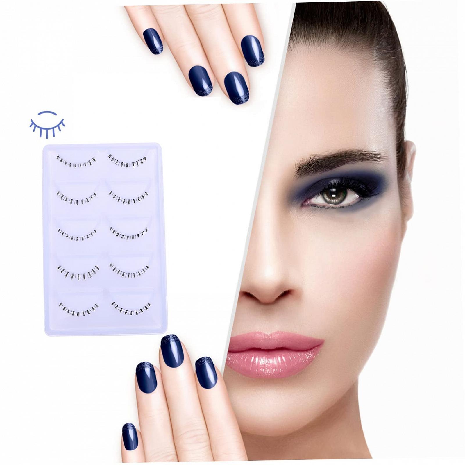 Ресницы Angoily Untere Wimpernstreifen 30 пар Прозрачный стебель Низкое волокно, фото №6