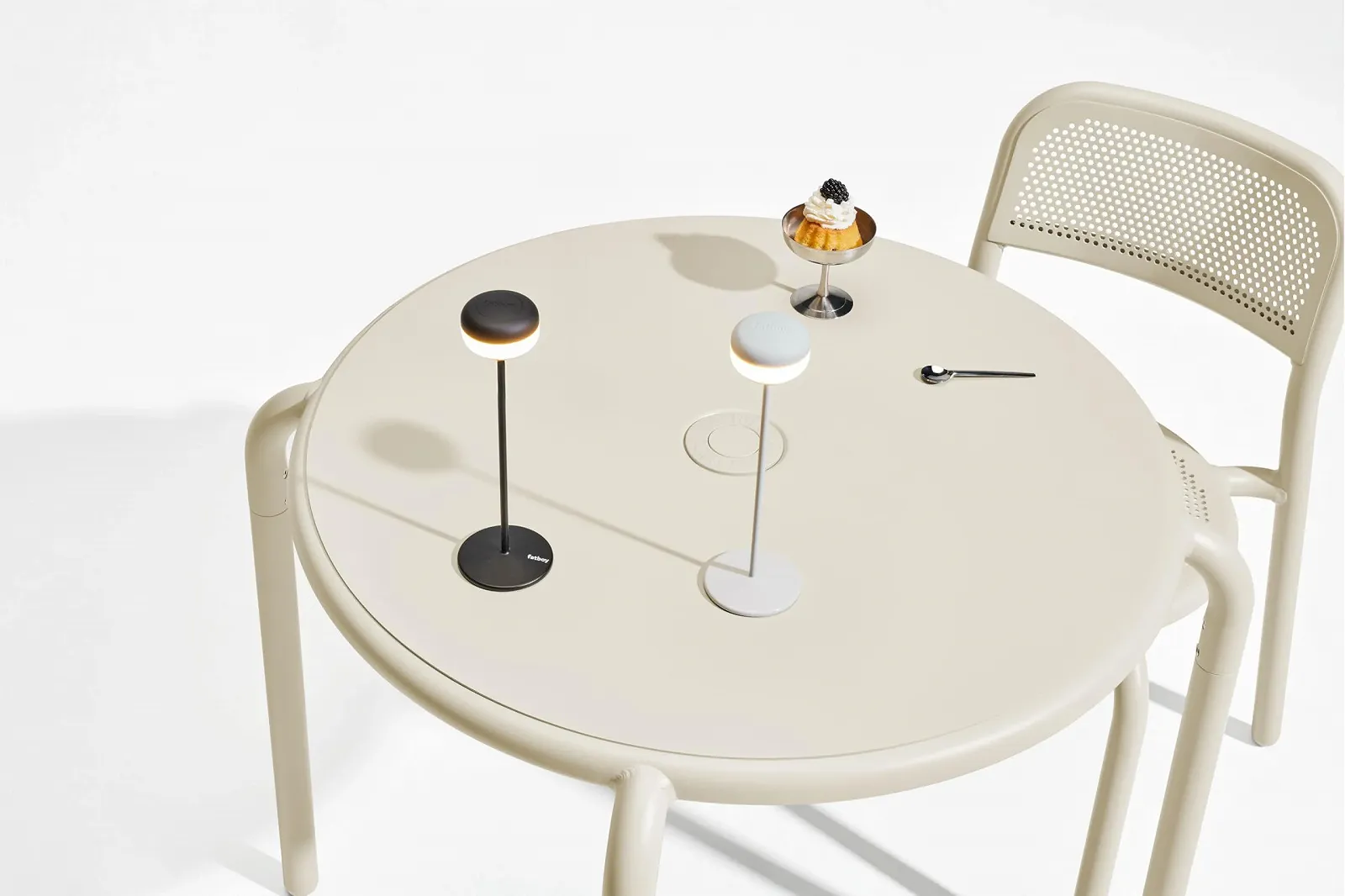 Настільна лампа Fatboy Cheerio LED бездротова акумуляторна сенсорна з димуванням чорна, фото №4