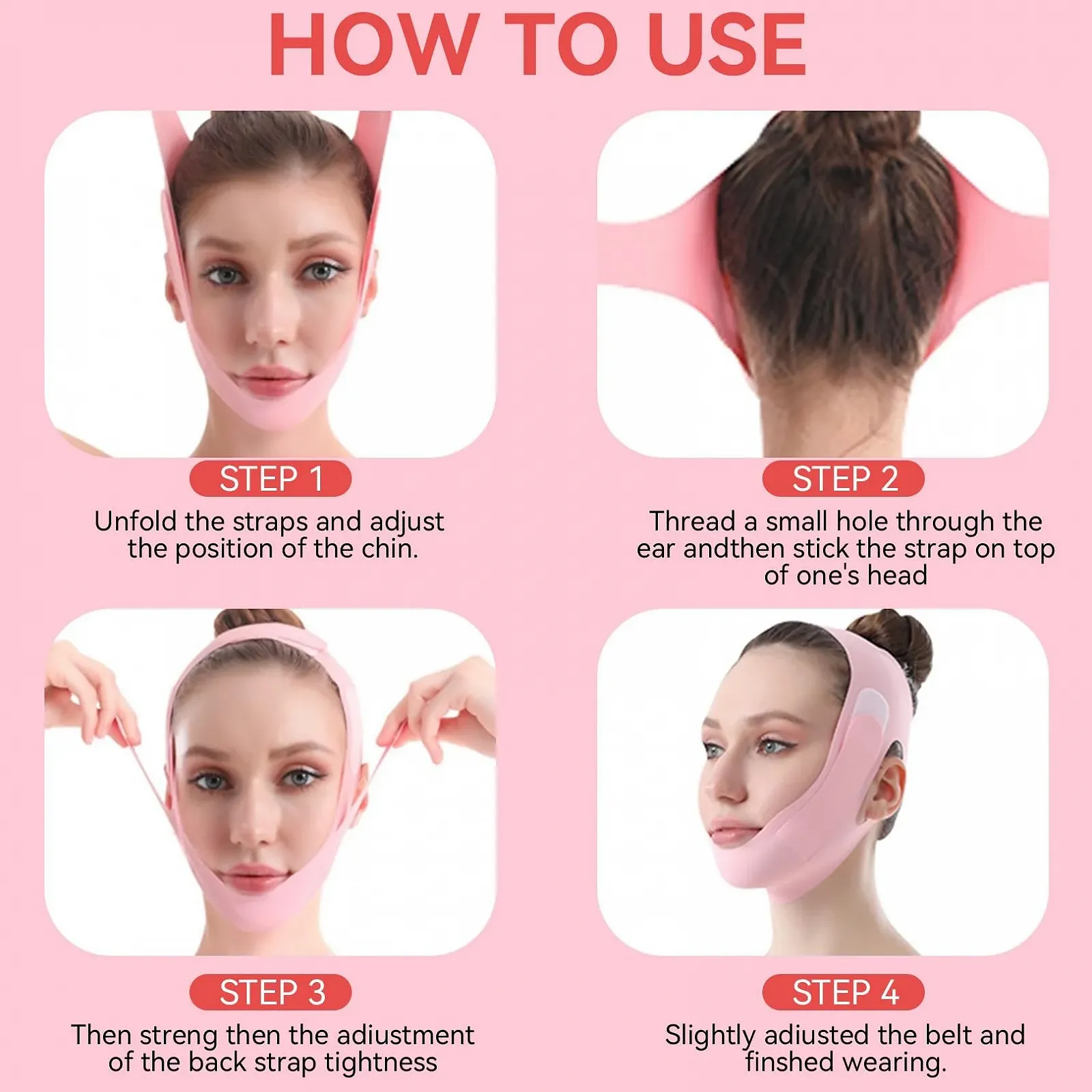 Маска для обличчя для видалення подвійного підборіддя Chinology V Line, фото №7 Маска для обличчя для видалення подвійного підборіддя Chinology V Line, фото №7