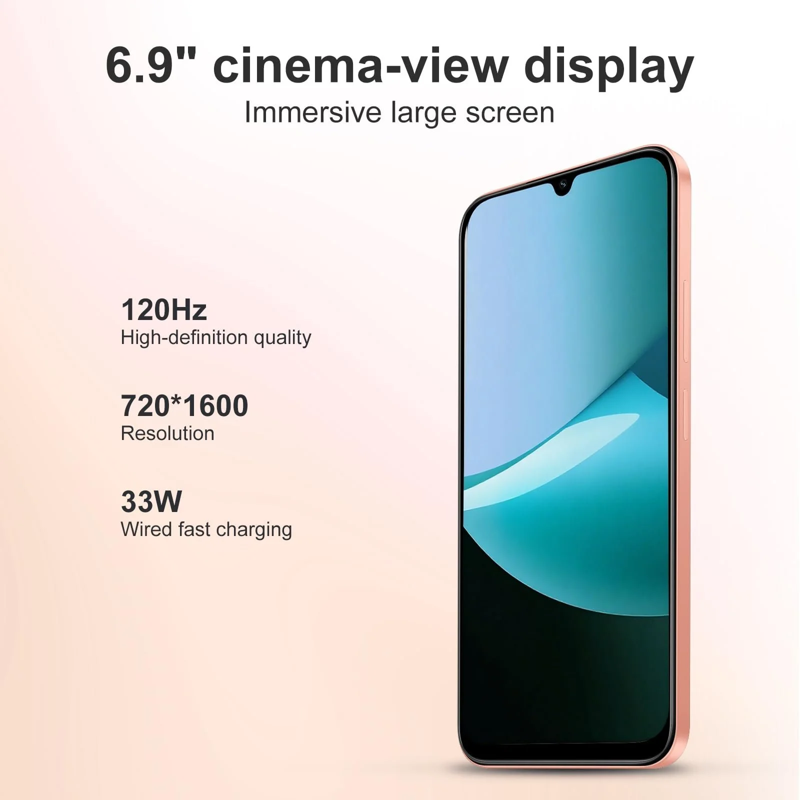 Смартфон XIAOMI Redmi 15C 4 GB / 256 GB 6.9 дюйма 120 Hz 50 MP 6000 мАч Orange (с чехлом), фото №4