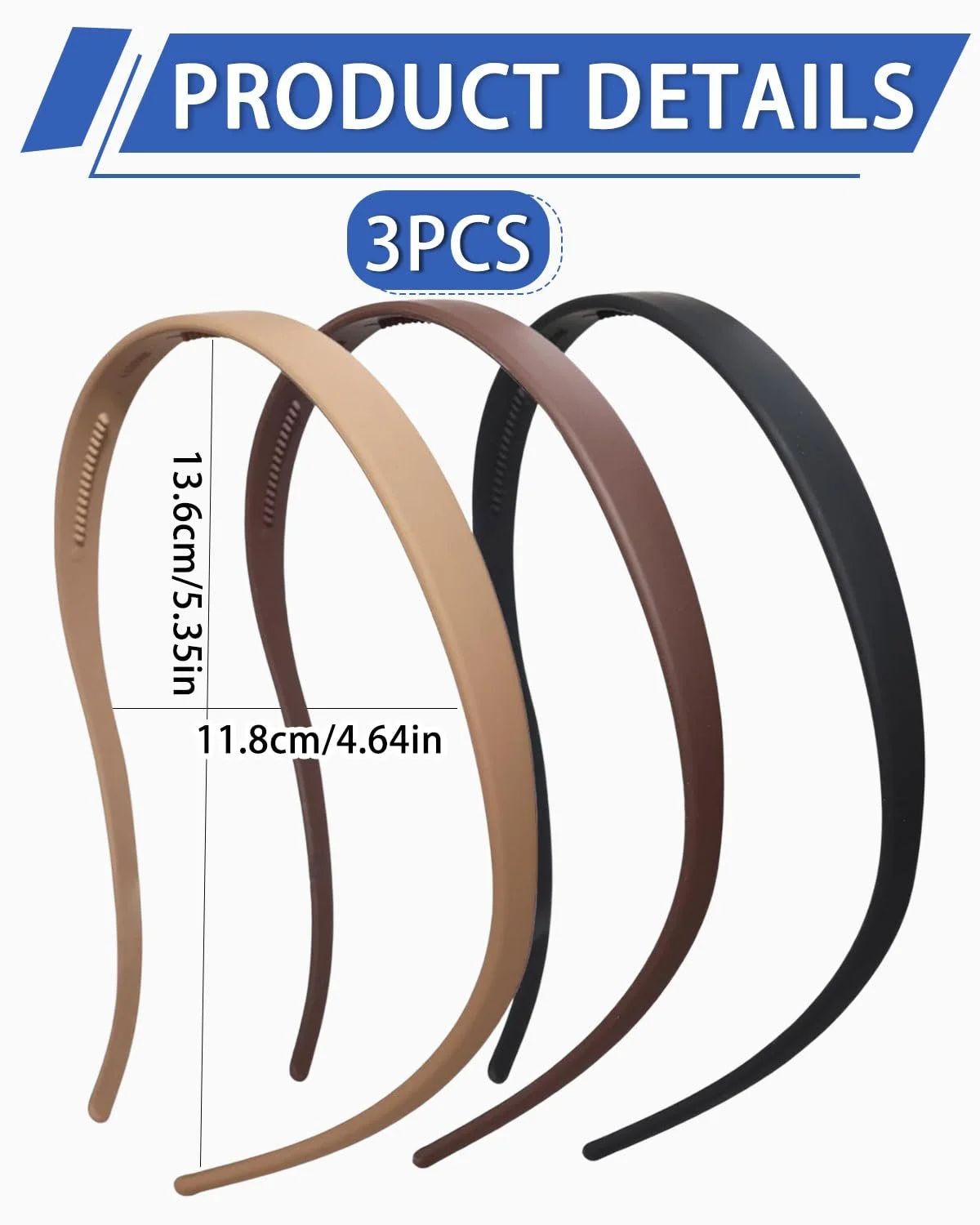 Обруч Зигзаг с зажимами, Тонкий, фото №2