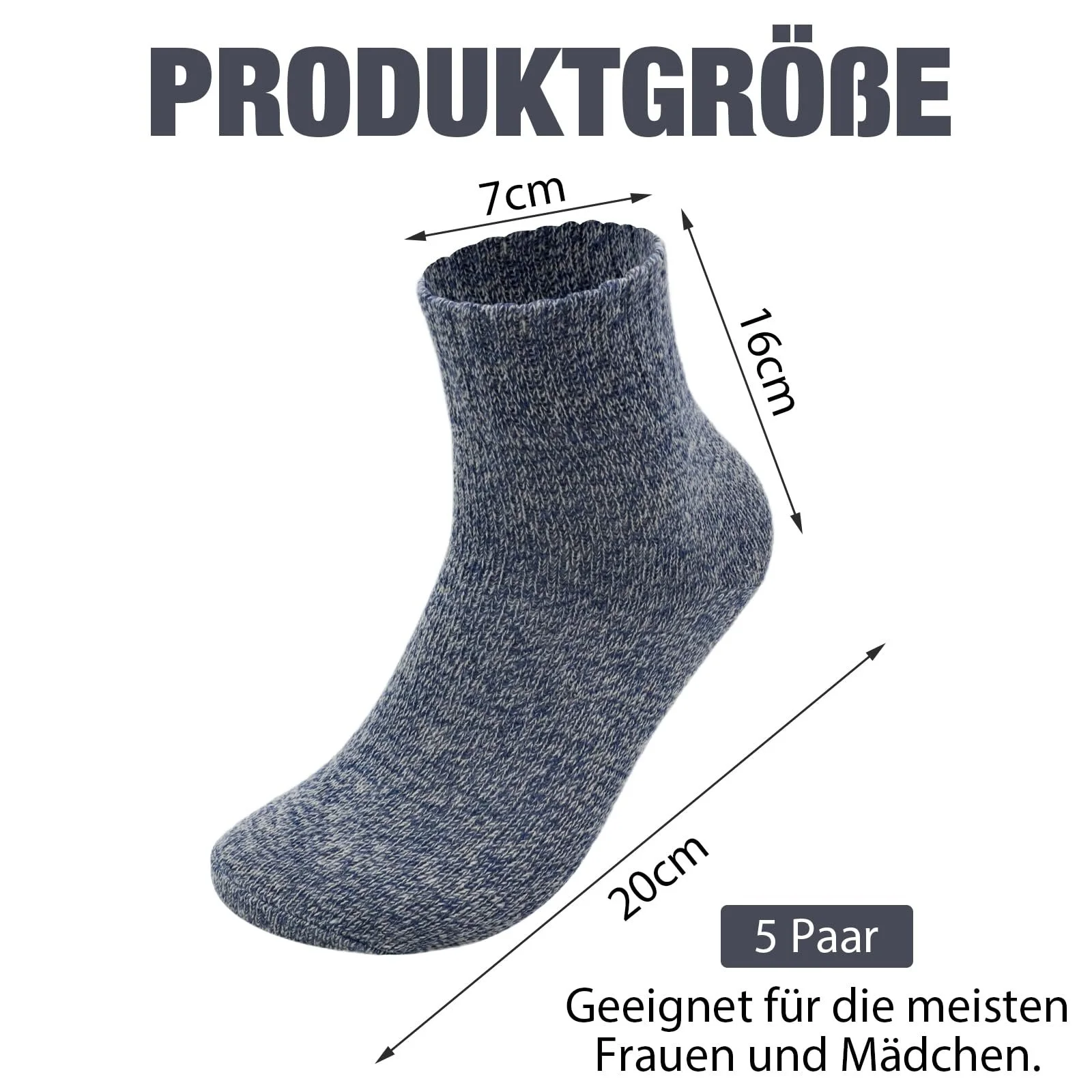 Жіночі термошкарпетки VEGCOO, 5 пар вовняних шкарпеток, фото №2