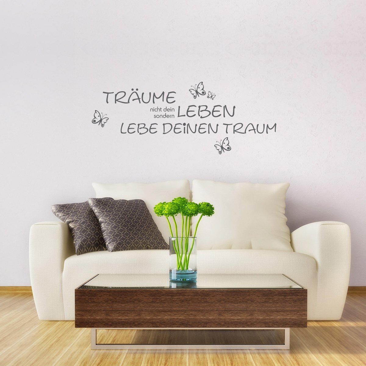 Наклейка на стіну Wandkings Träume Nicht Dein Leben, lebe deinen Traum 40 x 15 см, фото №2 Наклейка на стіну Wandkings Träume Nicht Dein Leben, lebe deinen Traum 40 x 15 см, фото №2