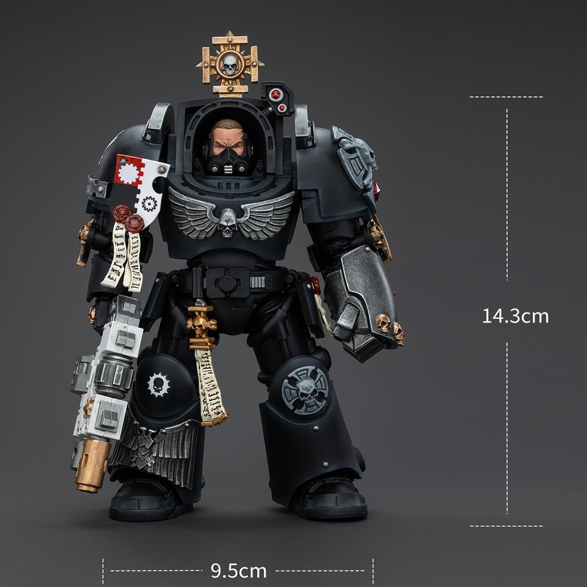 Фігурка Joytoy Warhammer 40K Series Iron Hands Captain in Terminator Armour JT5116 1/18, фото №6