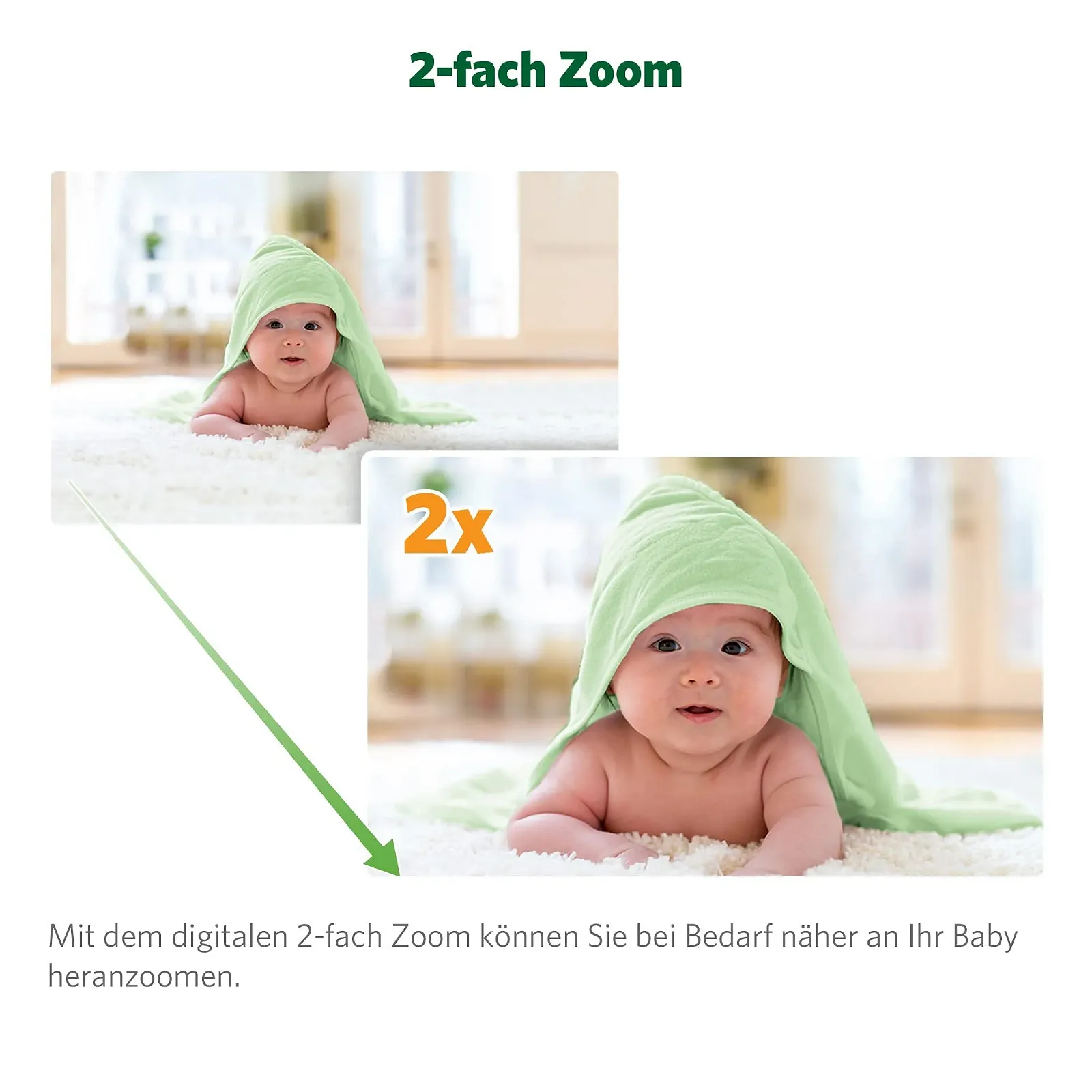 Відеоняня LeapFrog LF2423 2,8 дюйма, 720p, фото №8 Відеоняня LeapFrog LF2423 2,8 дюйма, 720p, фото №8