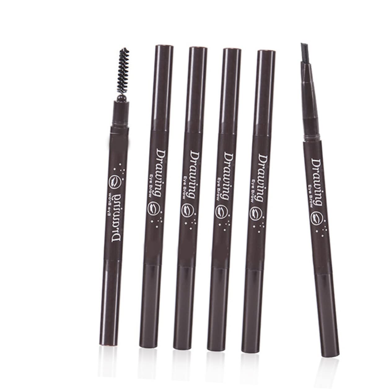 Косметика для бровей DRESSOOS 2 1 Кофейный двусторонний автоматический вращающийся карандаш и кисточка для бровей, фото №2 Косметика для бровей DRESSOOS 2 1 Кофейный двусторонний автоматический вращающийся карандаш и кисточка для бровей, фото №2