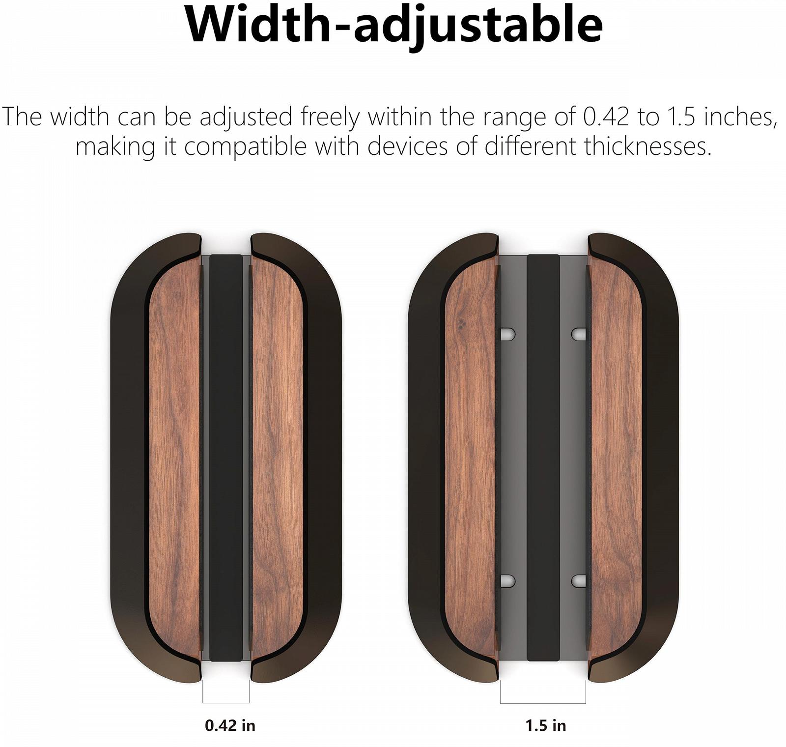 Вертикальная Подставка для Ноутбука Walnut and Ebony Leather (1-3,7 см), фото №3 Вертикальная Подставка для Ноутбука Walnut and Ebony Leather (1-3,7 см), фото №3