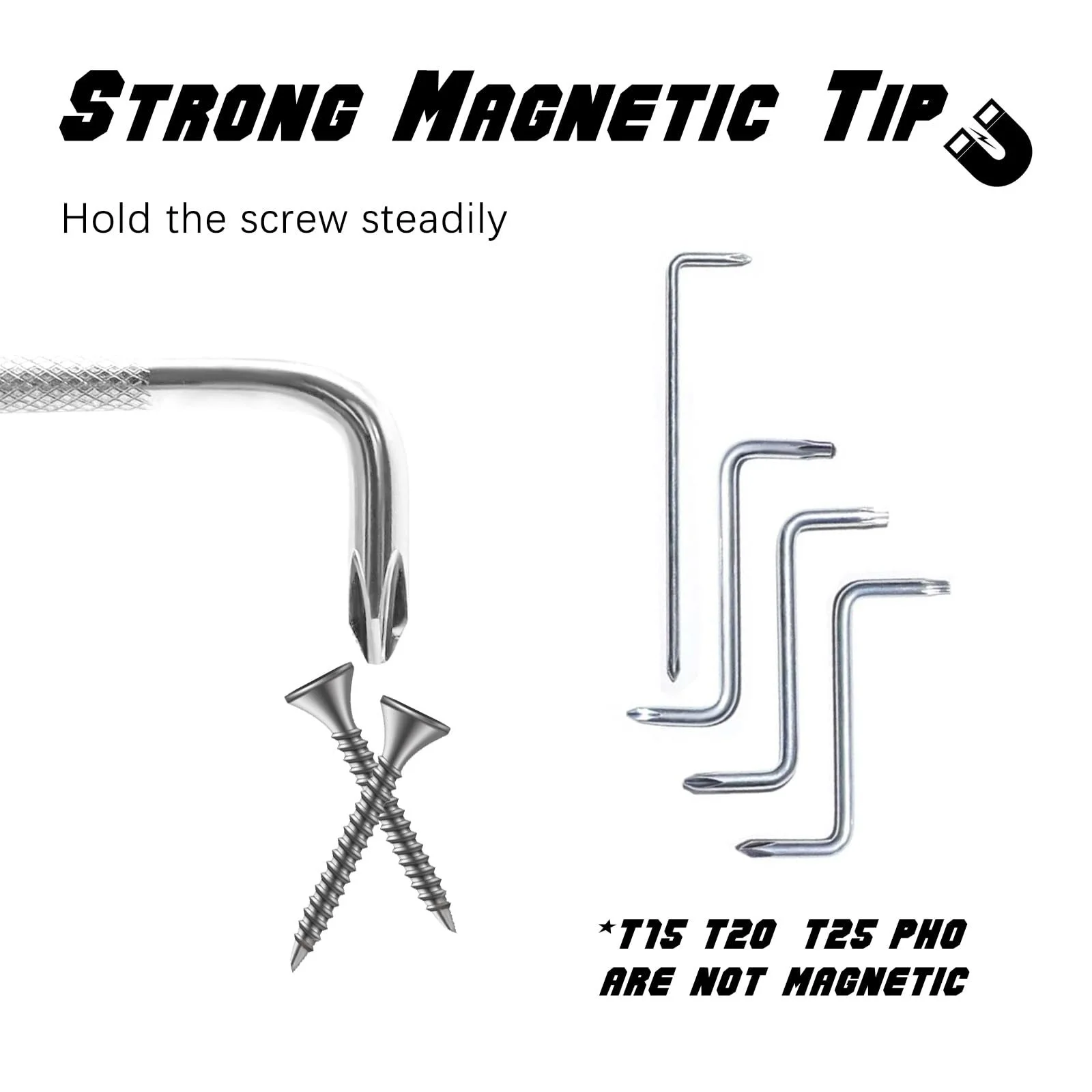 Набор отверток Mulaibdin 6 шт Offset PH0/PH1/PH2/T20/T25 Головка с магнитным Z-образным приводом с Phillips и плоской головкой, фото №4 Набор отверток Mulaibdin 6 шт Offset PH0/PH1/PH2/T20/T25 Головка с магнитным Z-образным приводом с Phillips и плоской головкой, фото №4