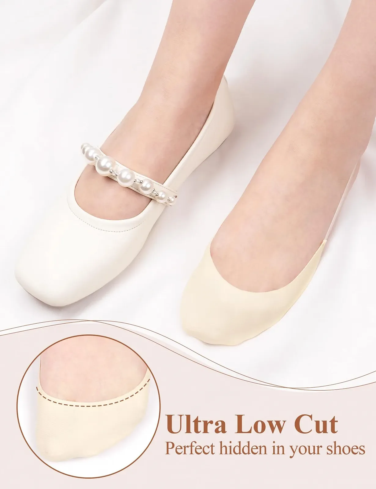 Шкарпетки-слідки Becellen для жінок, 4 пари, фото №2