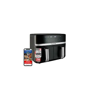 Мультипіч Russell Hobbs SatisFry 27681-56 2 камери 9 л 2800 Вт 9 програм Match & Sync Чорно-срібляста - Фото 1