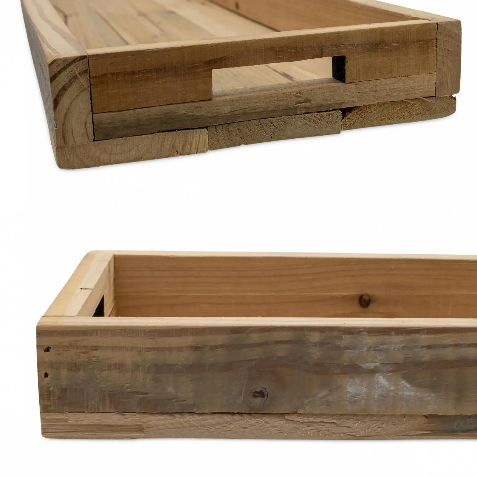 Дерев'яний Декоративний Піднос Натуральний з Бортиком, фото №4