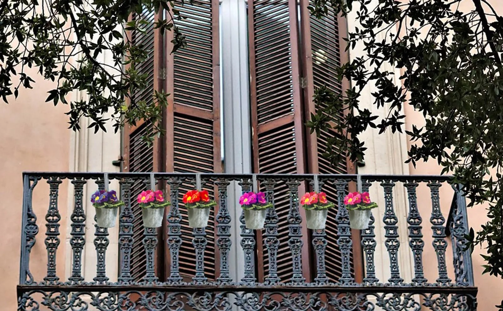 Набір підвісних балконних горщиків Spetebo 6 штук Сріблястий Цинк з гачками, фото №7 Набір підвісних балконних горщиків Spetebo 6 штук Сріблястий Цинк з гачками, фото №7