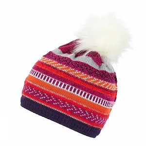 Шапка Дитяча Eisbär Phoebe Lux 55 Фіолетовий/Світло-сірий/Рожевий/Білий - Фото 1