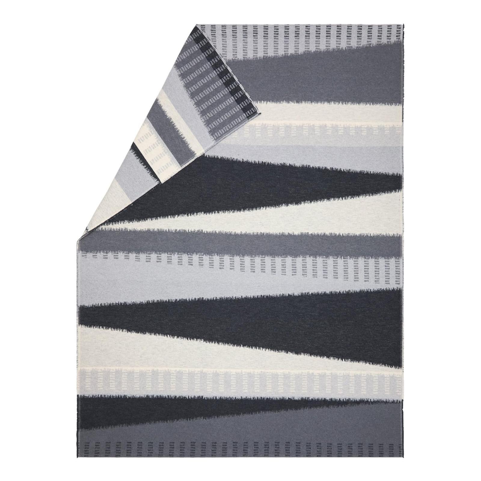 Легка Покривало David Fussenegger Bohomuster 140 x 200 см, м'яка фланелева Покривало з переробленої бавовни, колір антрацит, фото №1