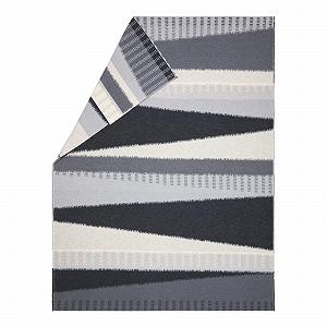 Легка Покривало David Fussenegger Bohomuster 140 x 200 см, м'яка фланелева Покривало з переробленої бавовни, колір антрацит - Фото 1