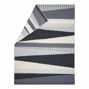 Легкое одеяло David Fussenegger Bohomuster 140 x 200 см, мягкое фланелевое одеяло из переработанного хлопка, цвет антрацит - Фото 1