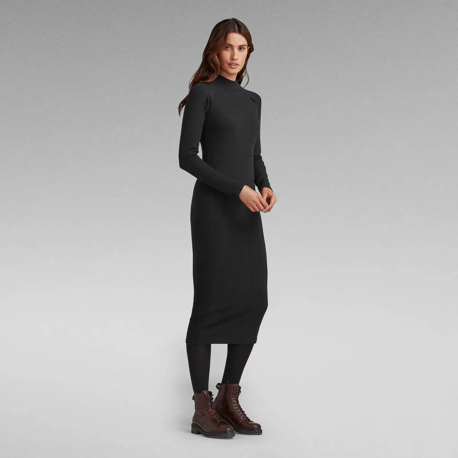 Женское платье G-Star RAW Slim Rib Hidden Pocket Dress - XS, фото №1