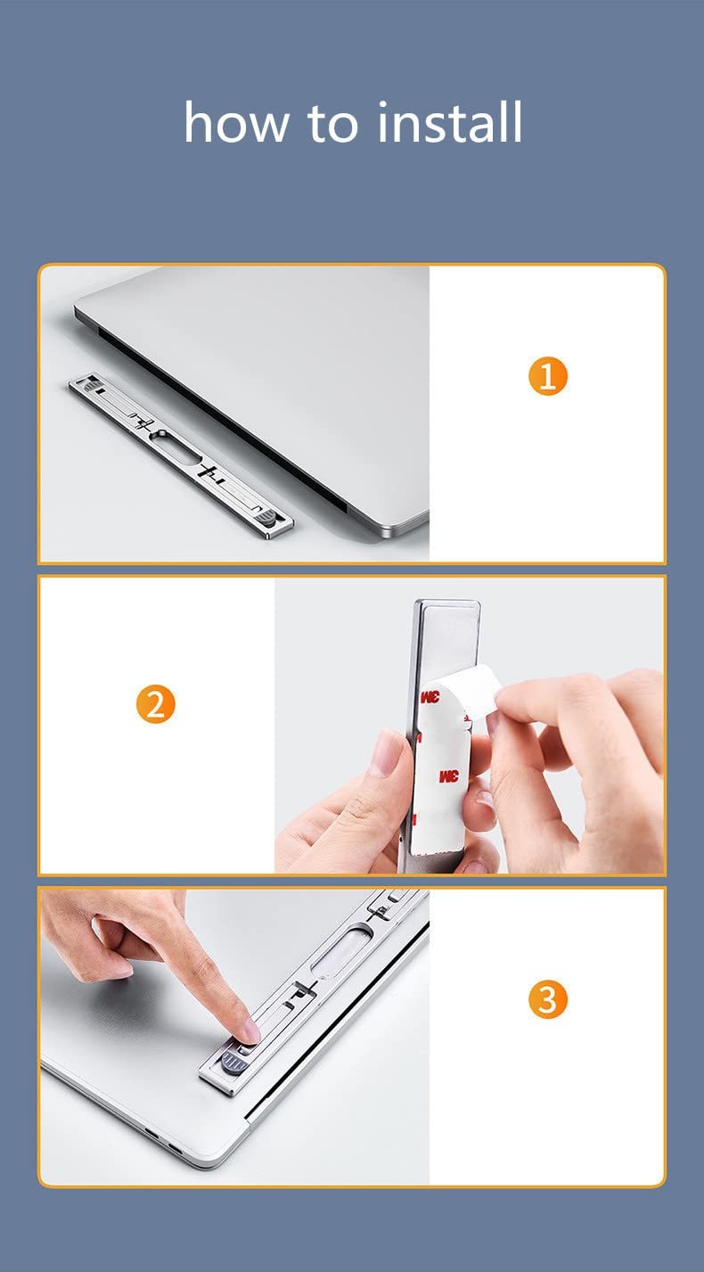 Складная металлическая подставка для ноутбука с регулируемой высотой, охлаждающая подставка, фото №3 Складная металлическая подставка для ноутбука с регулируемой высотой, охлаждающая подставка, фото №3