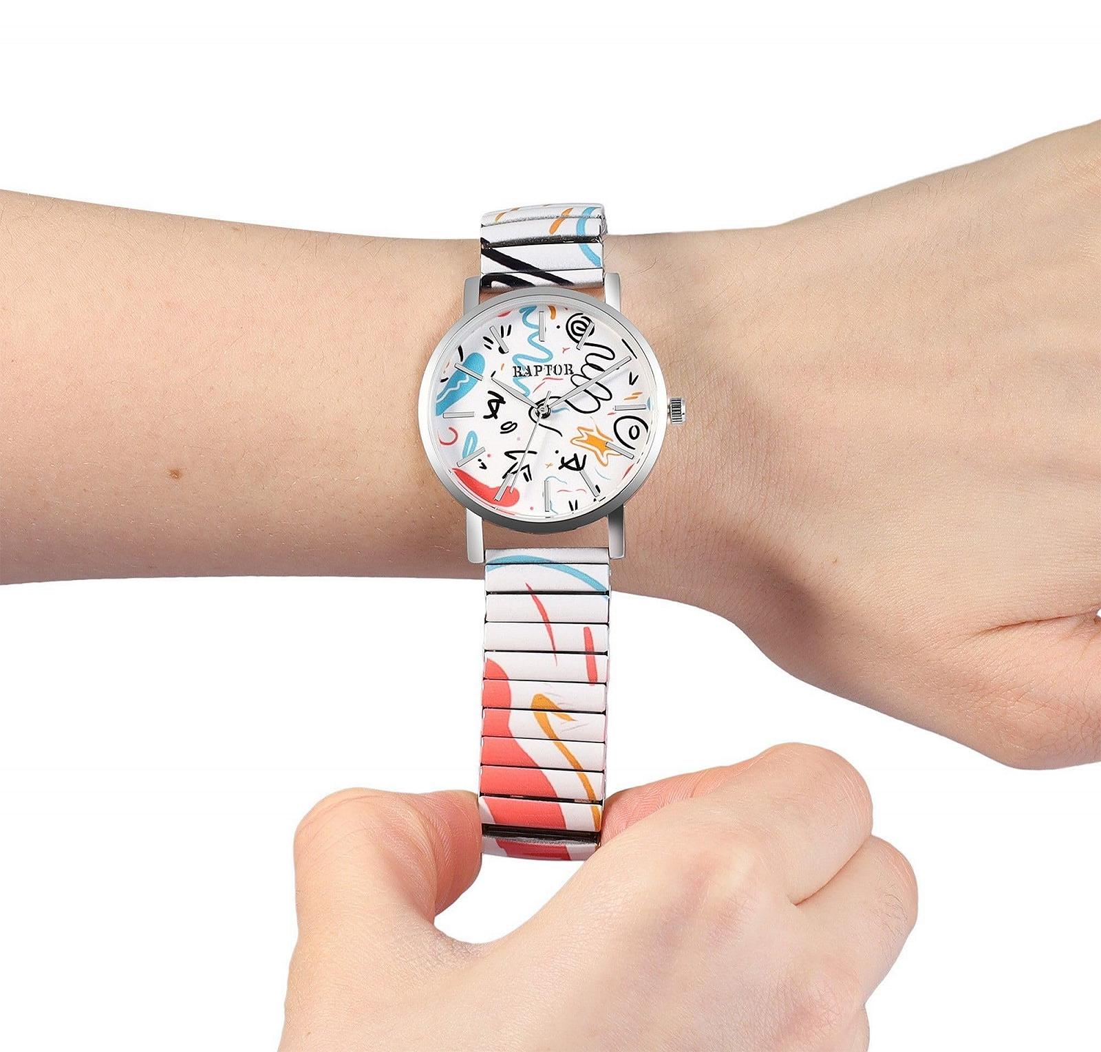 Женские часы Аналоговые Кварцевые Raptor Colourful Edition RA10205 Белый/разноцветный, фото №5 Женские часы Аналоговые Кварцевые Raptor Colourful Edition RA10205 Белый/разноцветный, фото №5