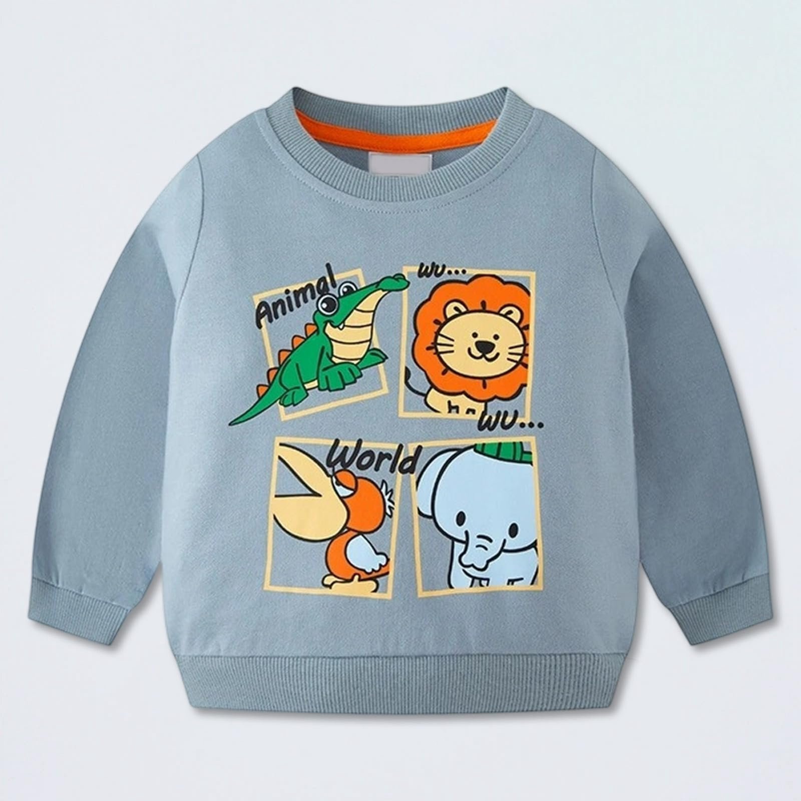 Худі Generisch Флісовий пуловер з принтом тварин, фото №3