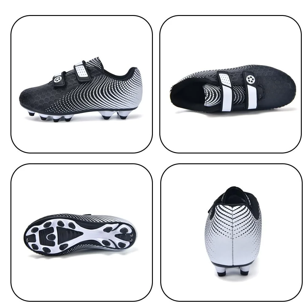 Футбольные Бутсы Детские для мальчиков и девочек для твердой почвы Спортивная тренировочная обувь для футбола дышащие нескользящие унисекс размер 28-37, фото №2