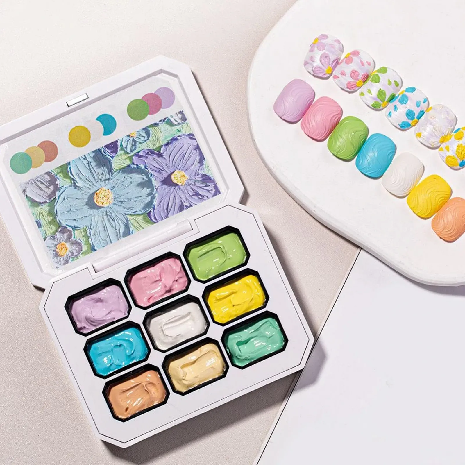 Гель-лак Mihauuke Набор 9 цветов для моделирования, рисования, маникюра, фото №3 Гель-лак Mihauuke Набор 9 цветов для моделирования, рисования, маникюра, фото №3