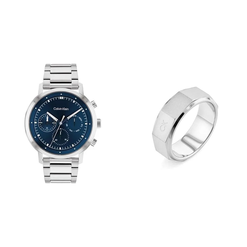 Мужские часы Calvin Klein Multi Dial Quartz с черным ремешком из нержавеющей стали, фото №1 Мужские часы Calvin Klein Multi Dial Quartz с черным ремешком из нержавеющей стали, фото №1