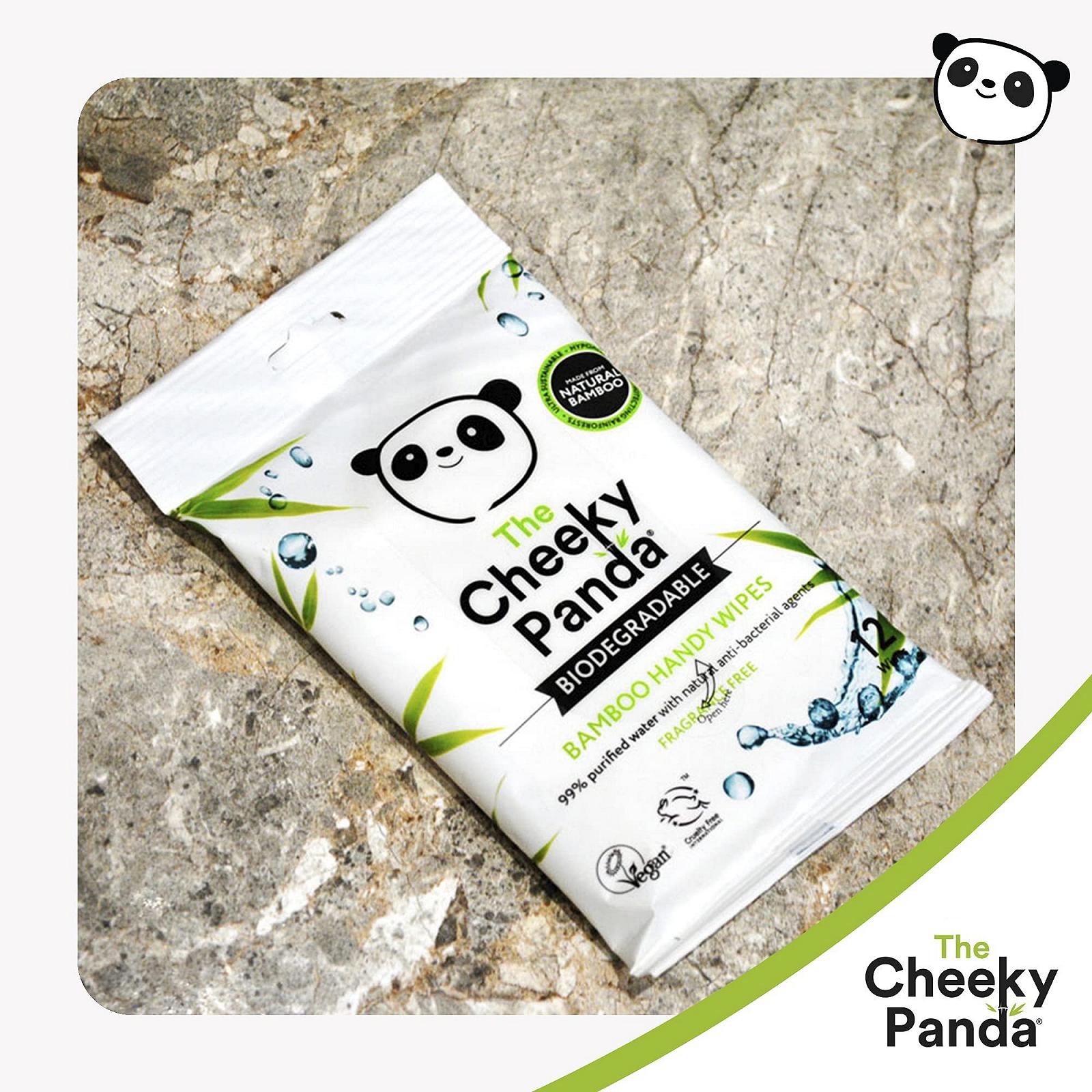Влажные салфетки The Cheeky Panda Одноразовая упаковка Белые без запаха, фото №4