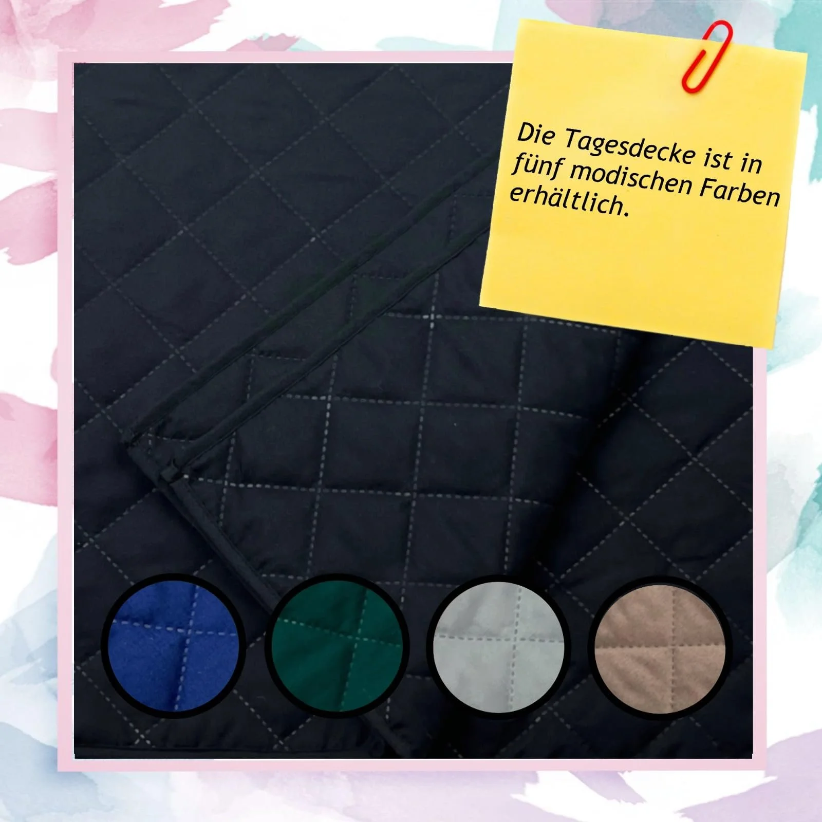 Покривало Хмарний візерунок 170 x 210 см Чорний, фото №3