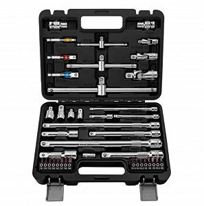 Набір інструментів Tool Set 41-Piece для дому, набір торцевих ключів, пластиковий ящик для інструментів з універсальним ручним набором - Фото 1