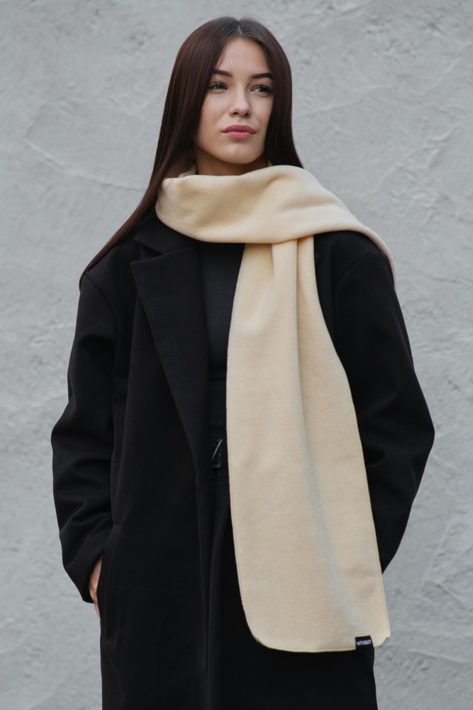 Флісовий шарф Without long beige, фото №4