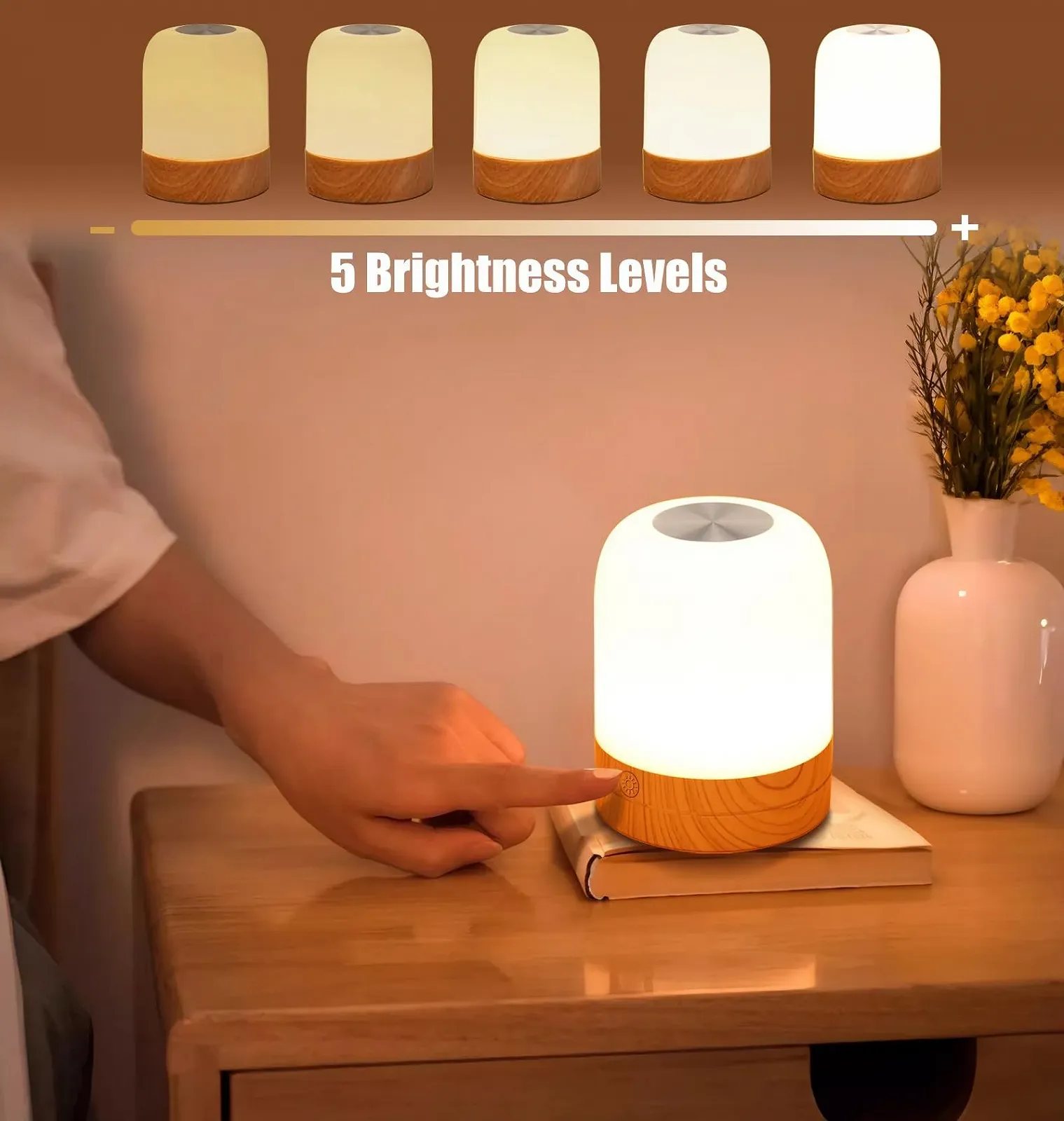 Настільна лампа Adamyee LED RGB Battery Memory Timing, фото №3