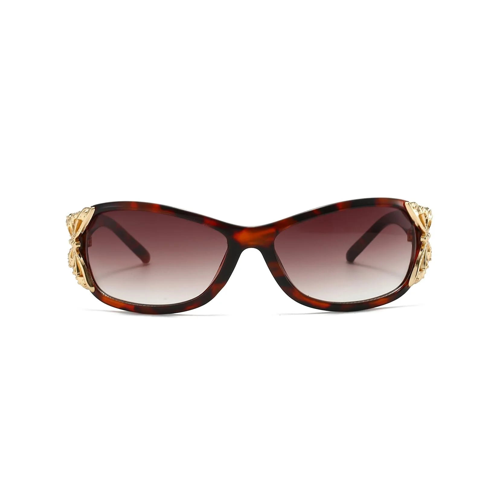 Сонцезахисні окуляри Y2K, огинаючі для жінок LJCZKA, великі овальні, фото №2