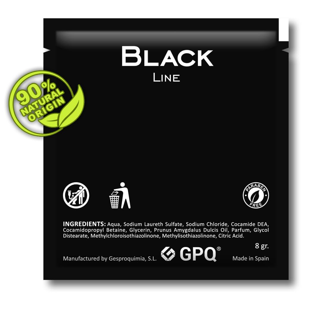 Гель для душу GPQ Black Line з ефірними оліями без парабенів 400 шт., фото №2