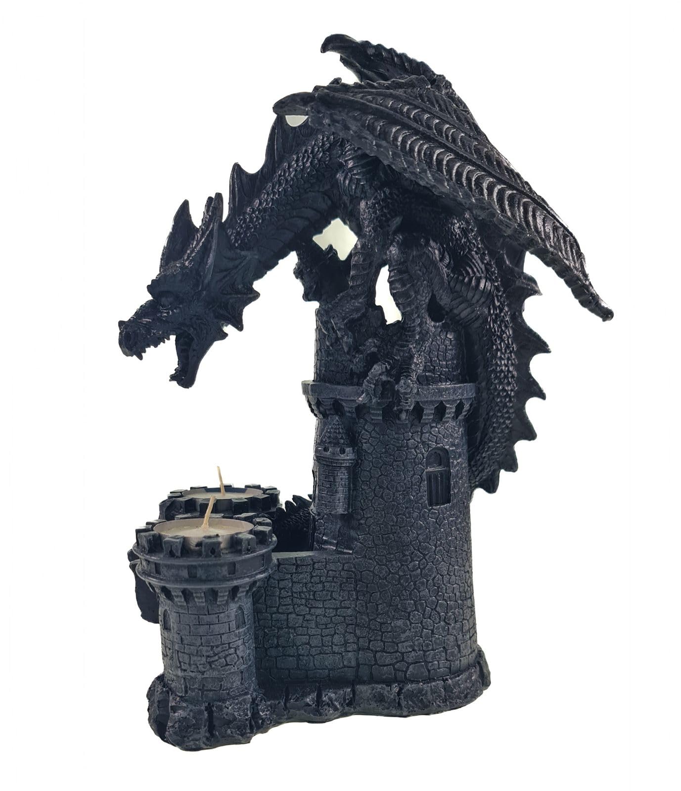 Подсвечник Kremers Schatzkiste Tea Light Holders Dragon 27 см Gothic, фото №7