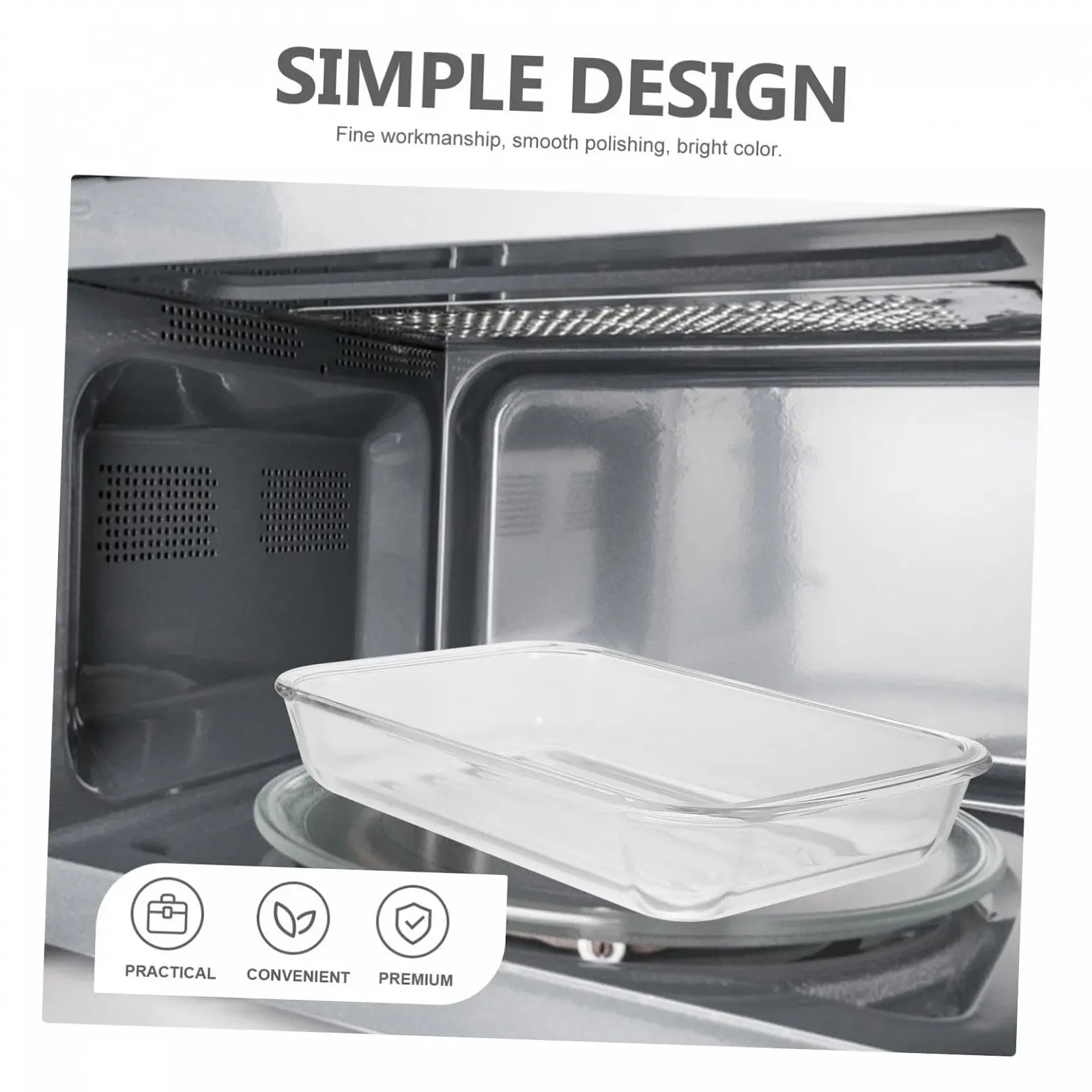 Форма для запікання із загартованого скла жароміцна прямокутна, фото №4 Форма для запікання із загартованого скла жароміцна прямокутна, фото №4