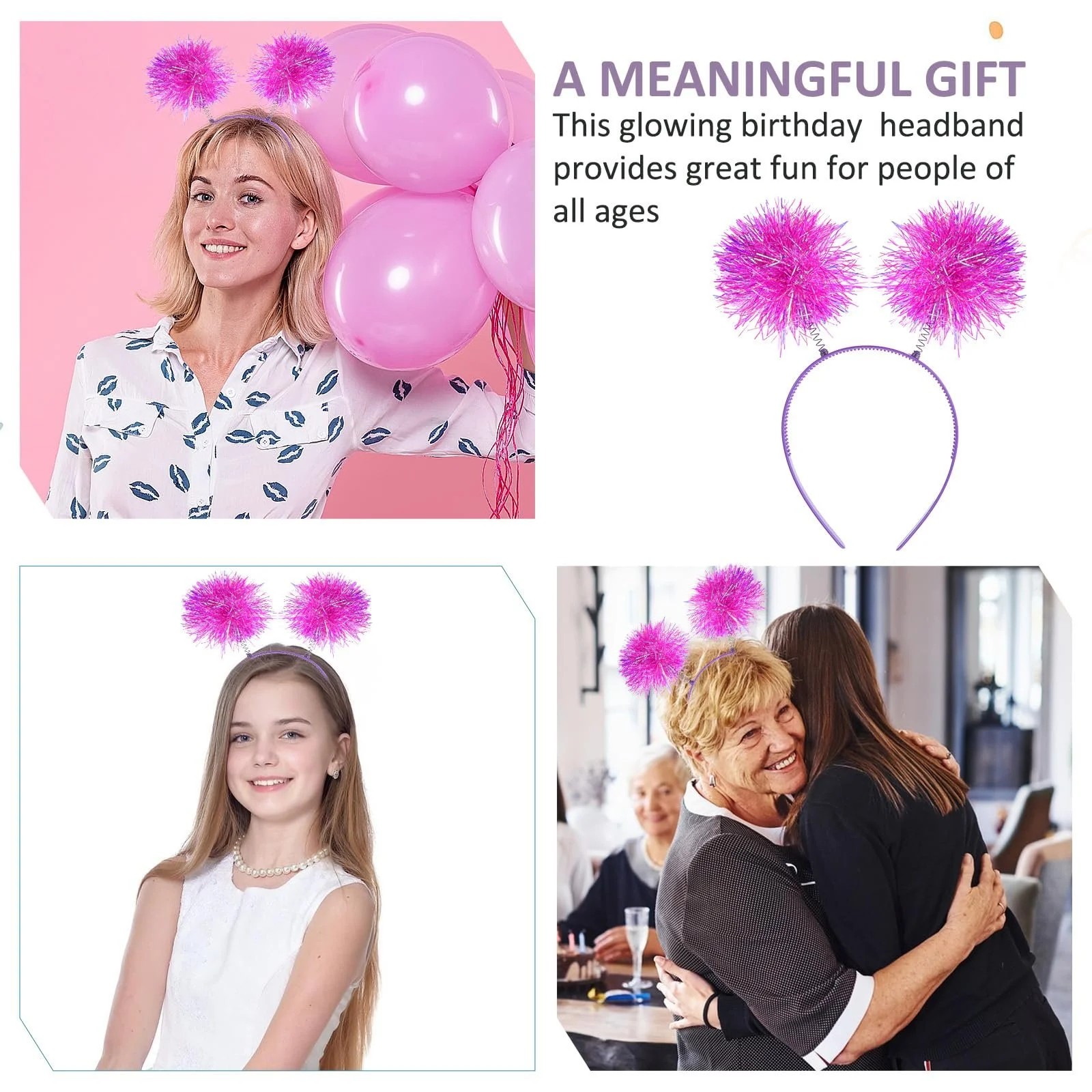 Обруч для волос с помпонами Molain, фото №5