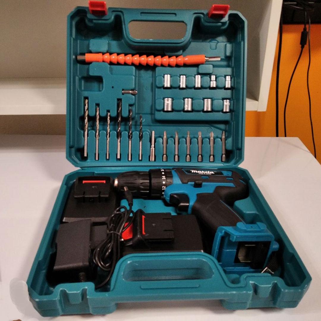 Шуруповёрт Makita 550 DWE 24V 5A/h li-ion 2 аккумулятора Макита 550dwe с набором инструментов, фото №3