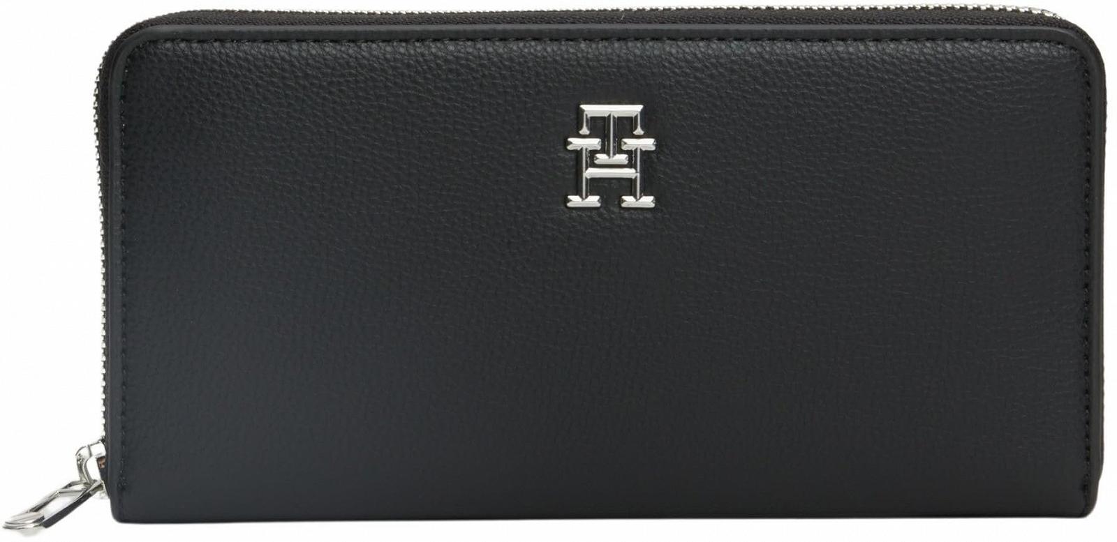 Кошелек Tommy Hilfiger Essential Large с отделением для монет, черный, One Size, черный (Black), фото №1