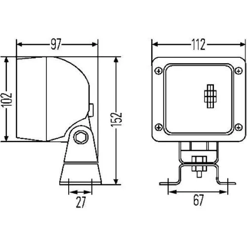 Рабочая фара HELLA 1GA 007 506-091 Ultrabeam для SCANIA LIEBHERR, фото №4