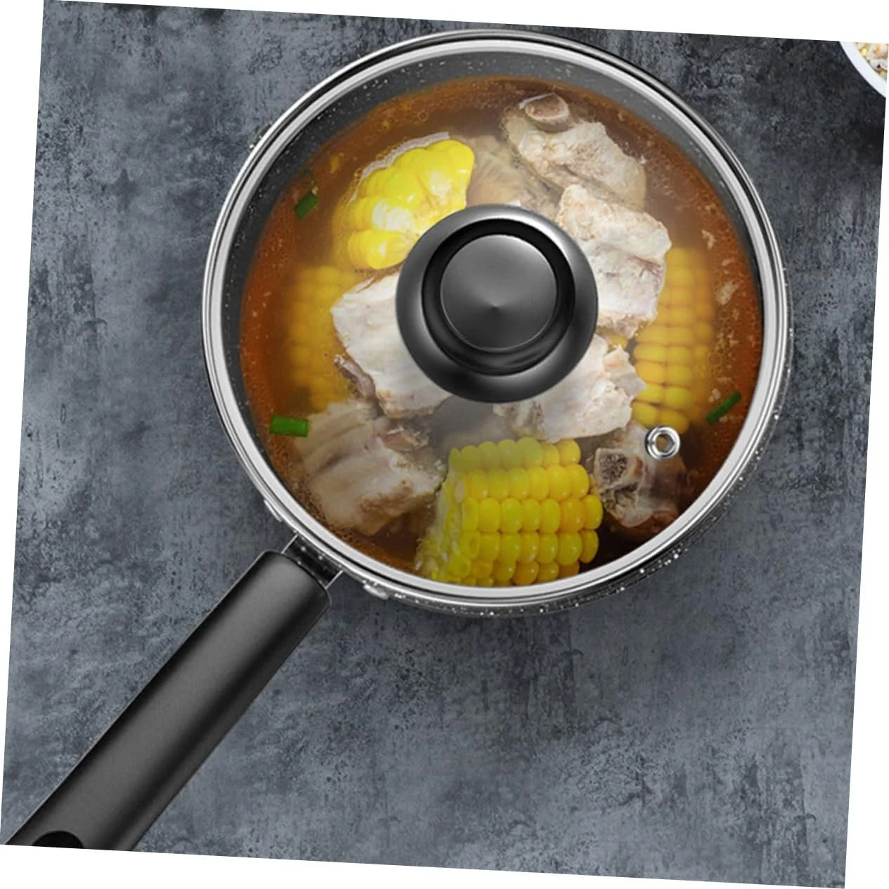 Ковш антипригарный для молока супа и пасты с отверстием для подвешивания, фото №9