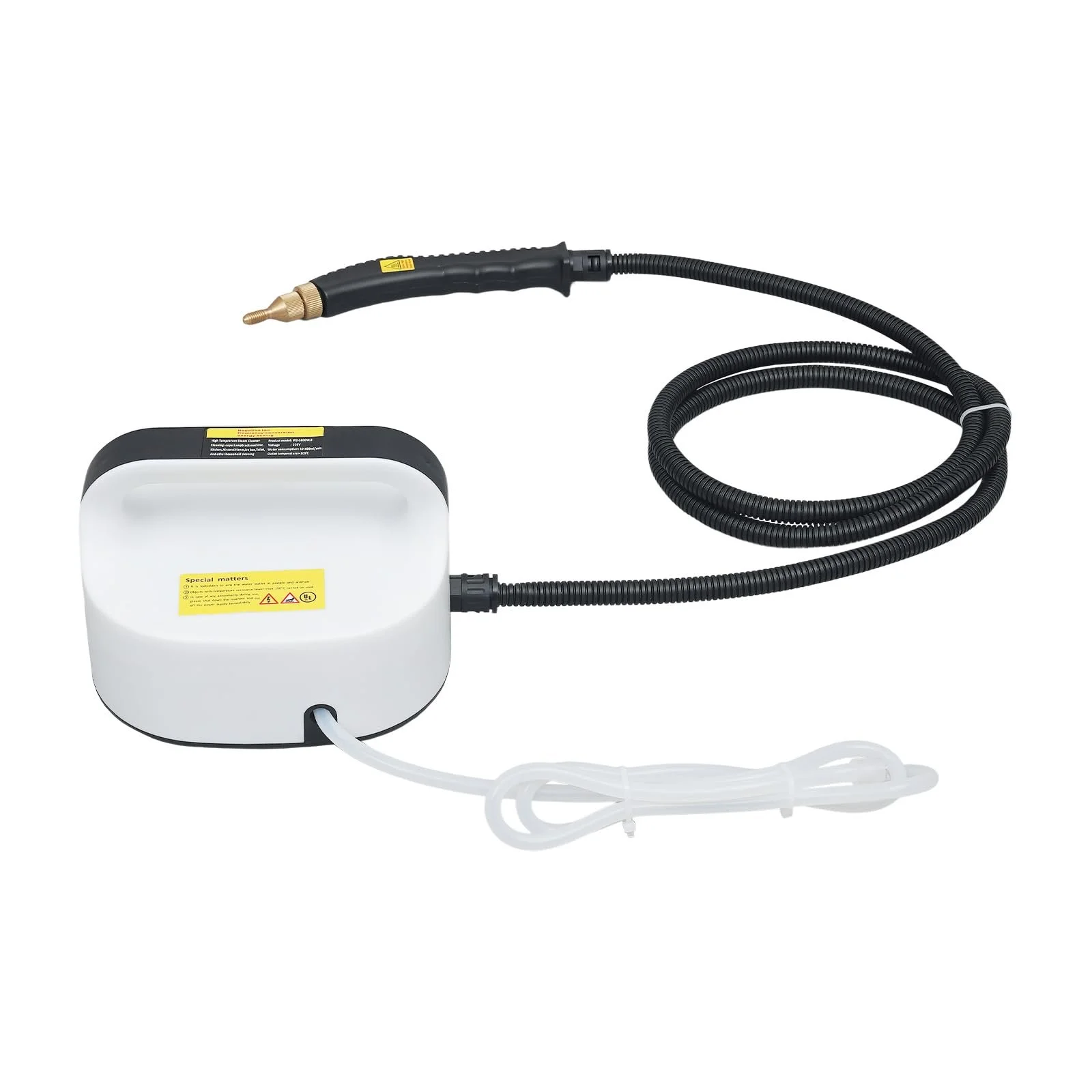 Пароочисник ручний 3800 W 6 рівнів Чорний, фото №4 Пароочисник ручний 3800 W 6 рівнів Чорний, фото №4