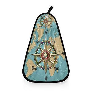 Рушник Nautical Compass World Map поглинаючий швидковисихаючий - Фото 1