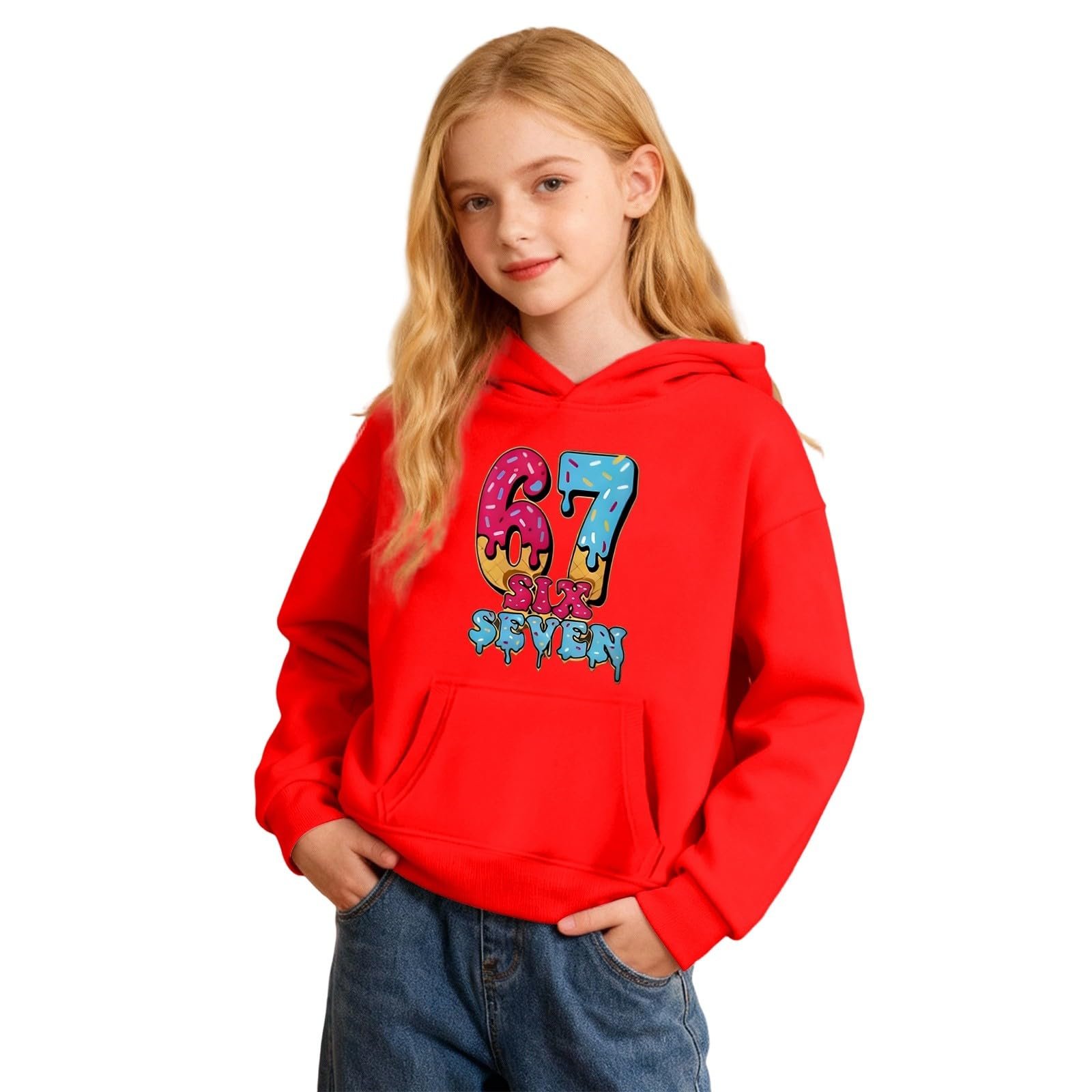 Толстовка Generisch Six Seven 67 Meme для дітей, для хлопчиків, фото №5