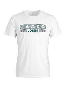 Футболка Jack & Jones LOGO TEE SS O-NECK NOOS 12151955 Белая 2XL - Фото 1