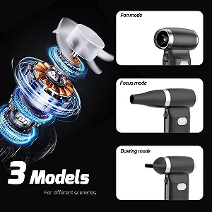 Електрична повітродувка 110,000 RPM 6000 mAH для чищення ПК, ноутбуків, клавіатур та авто synthetic.ua - Фото 1