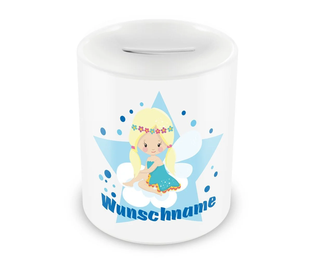 Дитяча скарбничка Samunshi Butterfly Princess 02V002219 Керамічна з ім'ям, фото №1