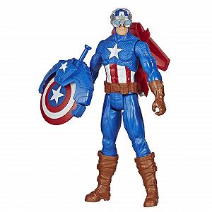 Фігурка Hasbro Месники Titan Hero Series Blast Gear Капітан Америка 30 см з стартером, 2 аксесуари та снаряд - Фото 1